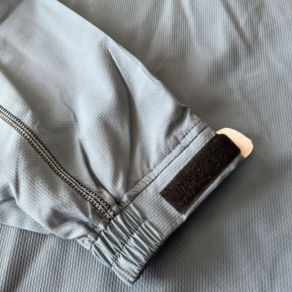 FootJoy WindShirt Jacket Mens Sz Large Blue  White Long Sleeve Half Zip Pullover - Picture 4 of 10